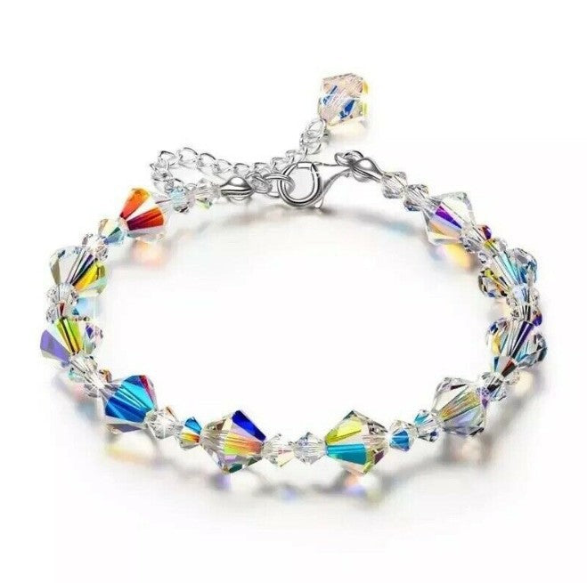 Wholesale Alloy Geometric Square Crystal Bracelet Women' s Chic Fashion Accessory for Everyday Wear and Gift