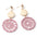 Wholesale Long Wooden Tassel Hollow Geometric Surround Dream Catcher Earrings