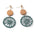 Wholesale Long Wooden Tassel Hollow Geometric Surround Dream Catcher Earrings