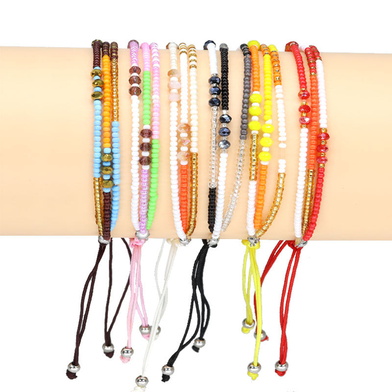 Wholesale Handmade Woven Rice Bead Bracelets