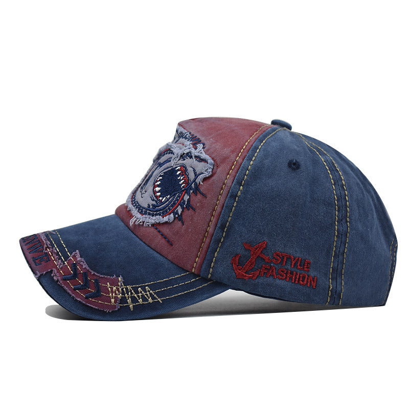 Wholesale 3d Embroidered Shark Baseball Cap