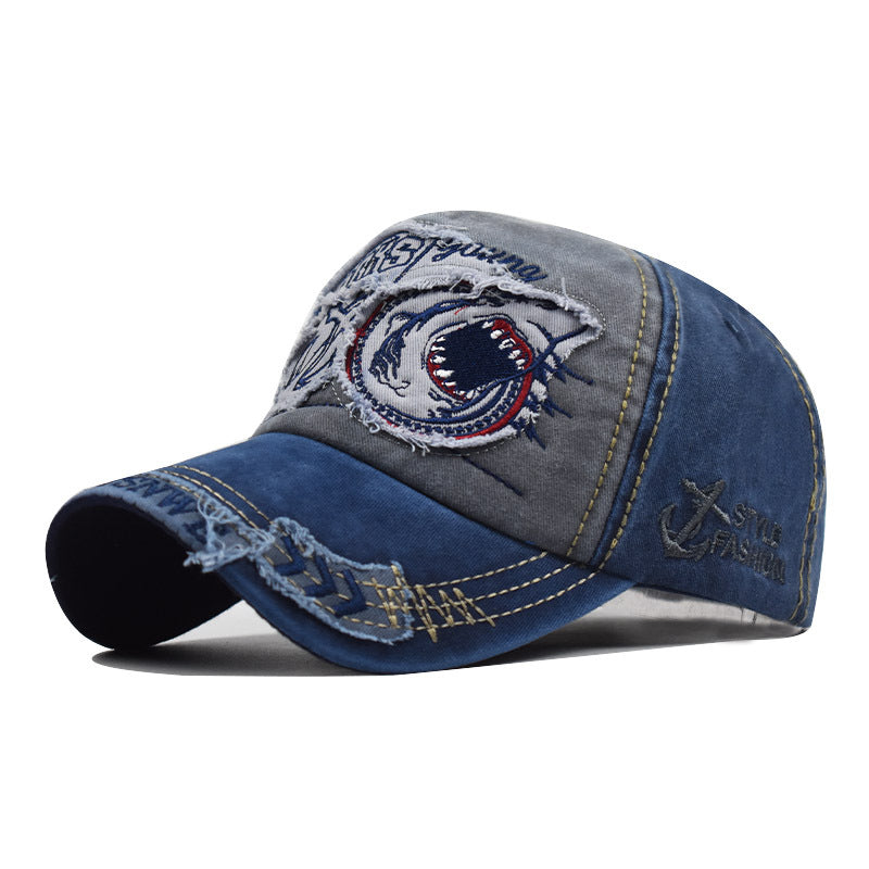 Wholesale 3d Embroidered Shark Baseball Cap
