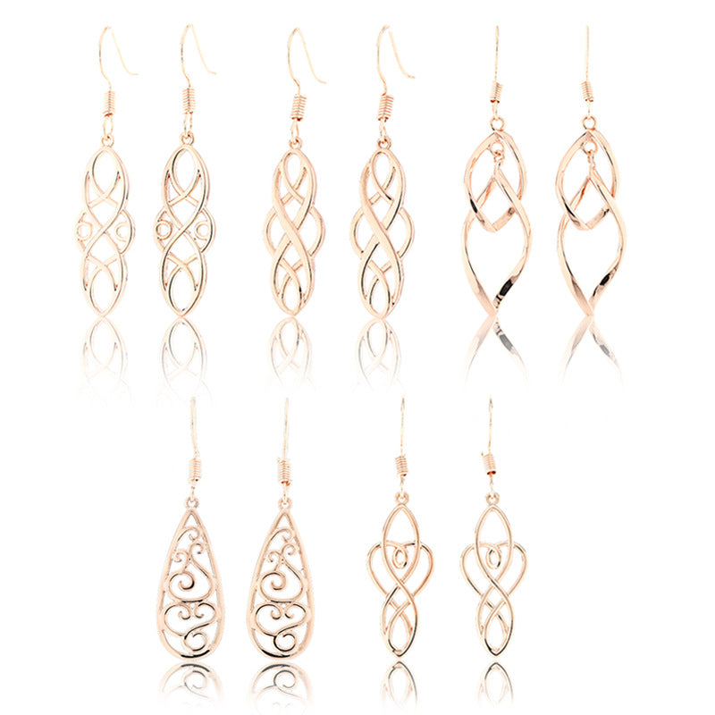 Wholesale Metal Drop Earrings Roman Celtic Court Retro Style Jewelry For Women Stylish Gift Accessory