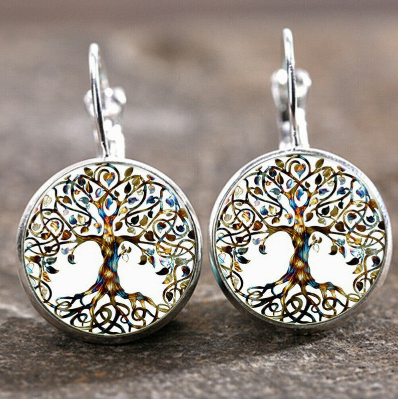 Wholesale Retro Moon Angel Alloy Earrings Boutique Resale