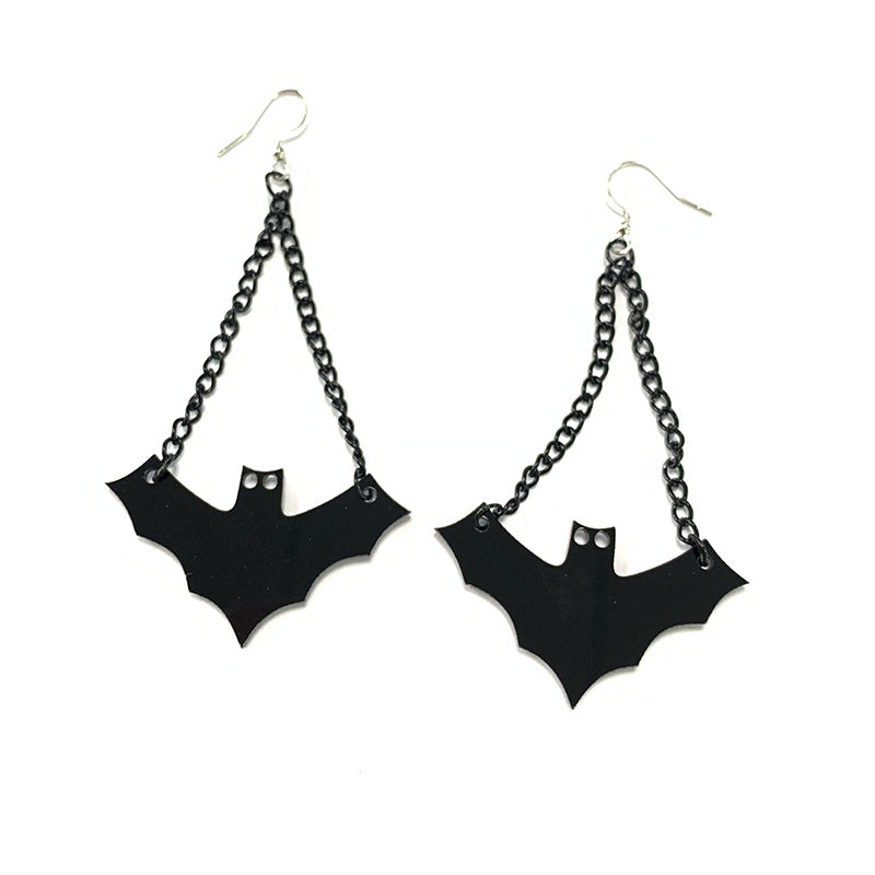 Wholesale Halloween Bat Chain Earrings ACC-ES-BinLi007