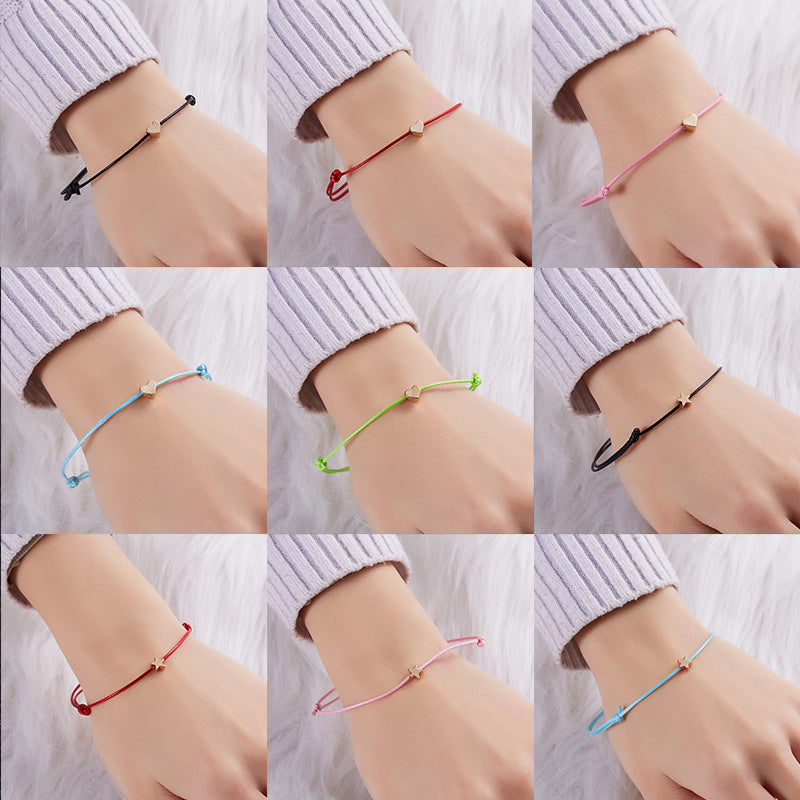 Wholesale Null Cross Leather Cord Adjustable Braided Bracelet