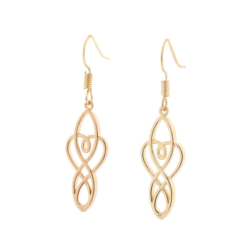 Wholesale Metal Drop Earrings Roman Celtic Court Retro Style Jewelry For Women Stylish Gift Accessory