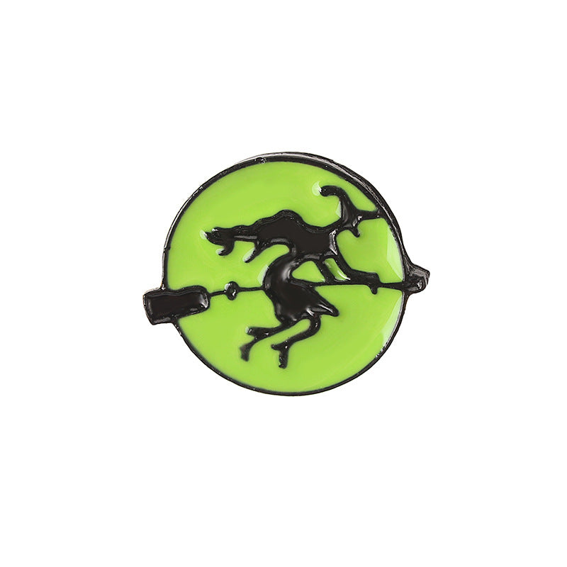 Wholesale Halloween Cartoon Alloy Oil Drop Brooch ACC-BCH-MDD001