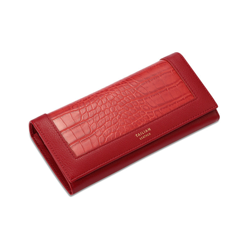 Wholesale Crocodile Pattern Clutch Bag Multifunctional Large Capacity Wallet ACC-WT-Tailian001