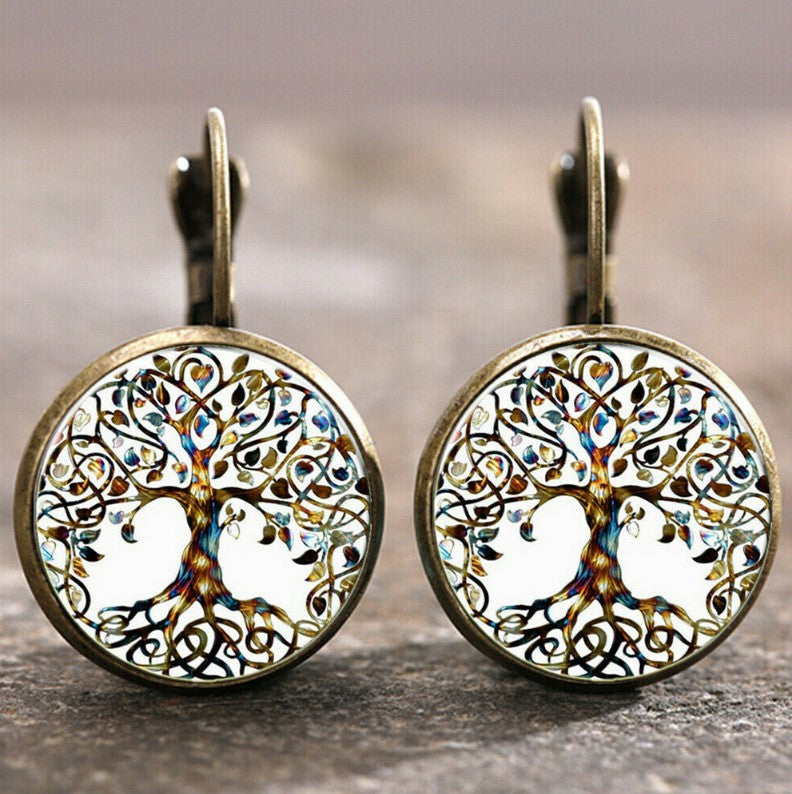 Wholesale Retro Moon Angel Alloy Earrings Boutique Resale