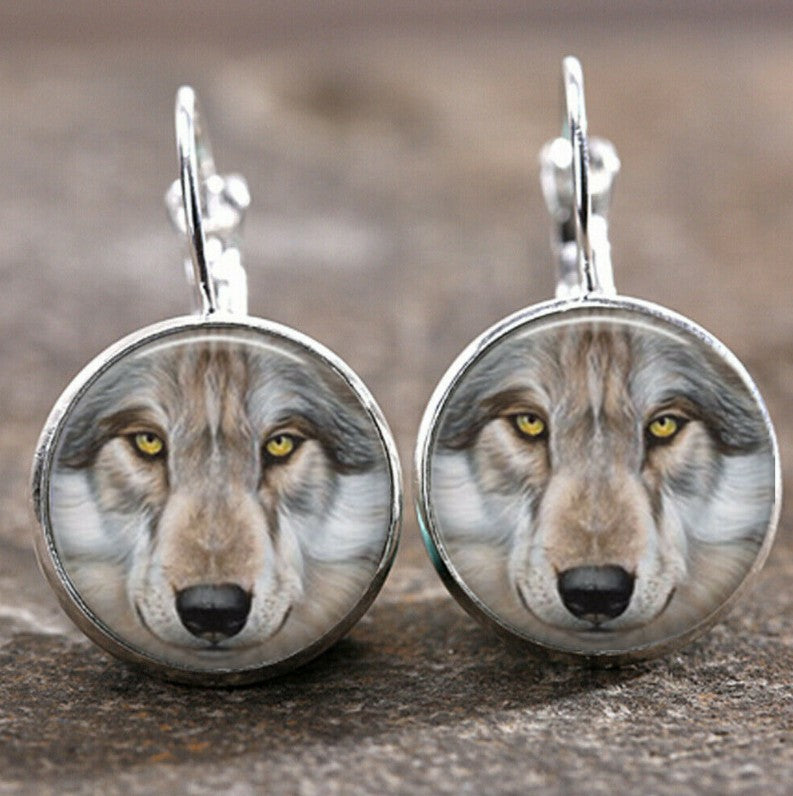 Wholesale Retro Moon Angel Alloy Earrings Boutique Resale