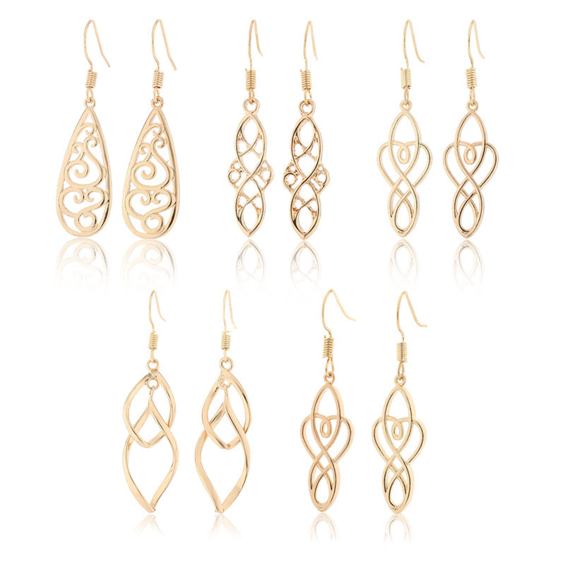 Wholesale Metal Drop Earrings Roman Celtic Court Retro Style Jewelry For Women Stylish Gift Accessory