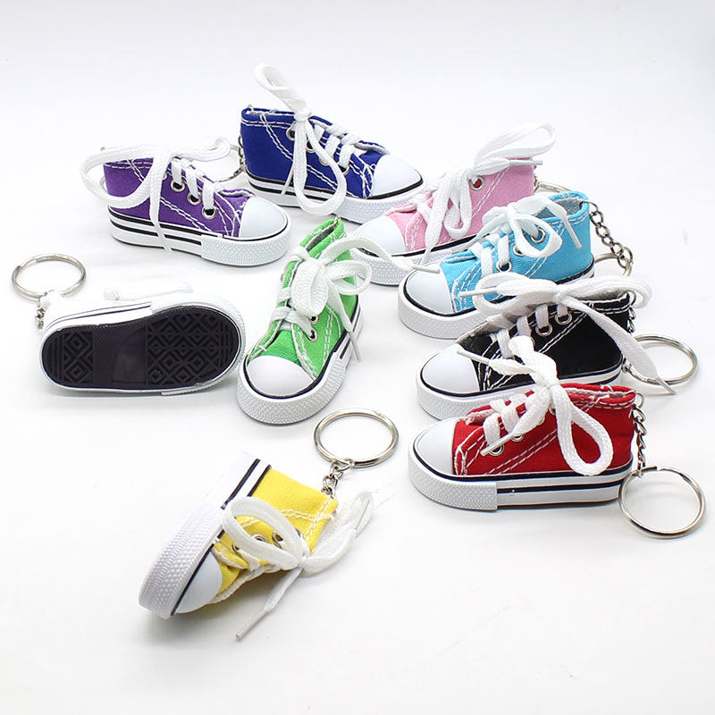 Wholesale mini colorful canvas shoe keychain ACC-KC-YouY007