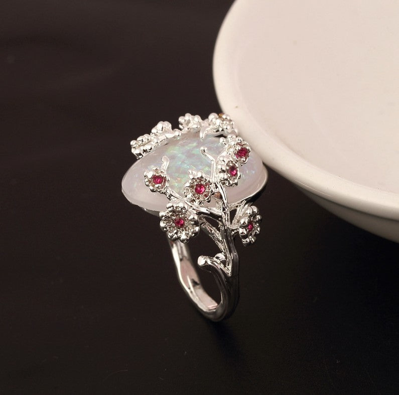 Wholesale Retro Chinese style flower ring