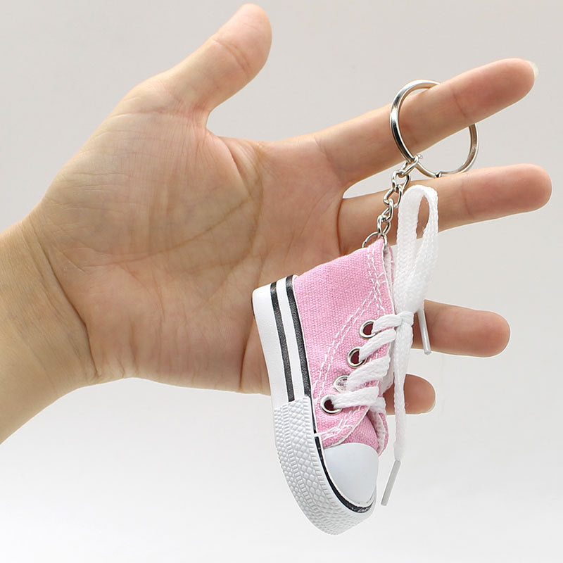 Wholesale mini colorful canvas shoe keychain ACC-KC-YouY007