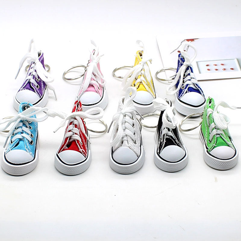 Wholesale mini colorful canvas shoe keychain ACC-KC-YouY007