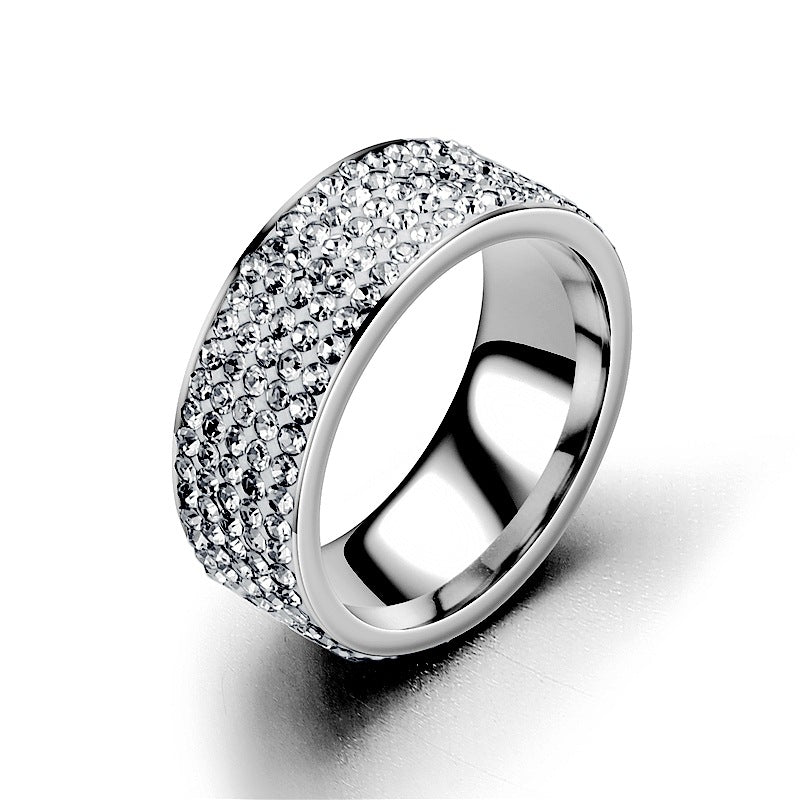 Wholesale Diamond  Ring for Women Titanium Steel Rings