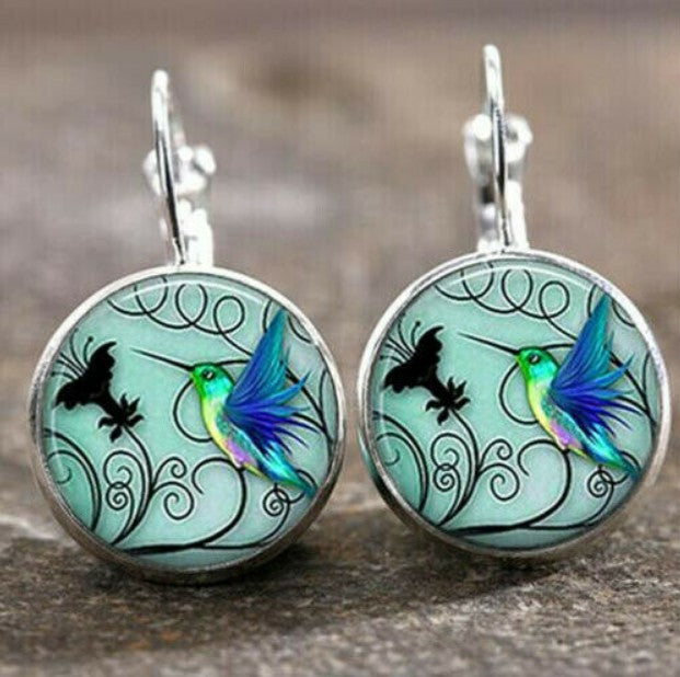 Wholesale Retro Moon Angel Alloy Earrings Boutique Resale