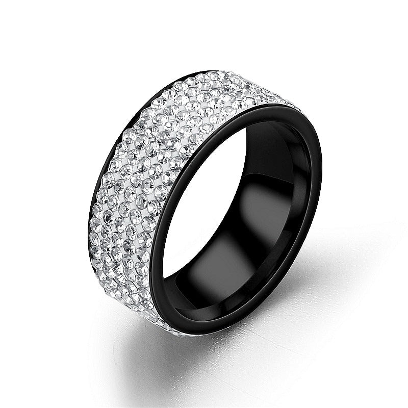 Wholesale Diamond  Ring for Women Titanium Steel Rings
