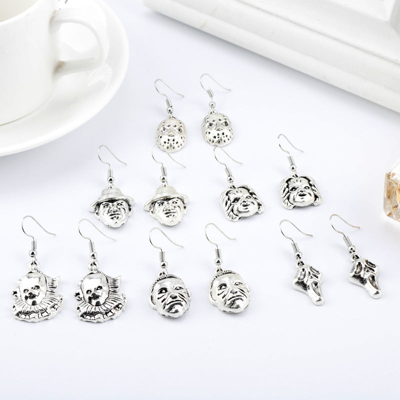 Wholesale Horror Skull Ghost Earrings