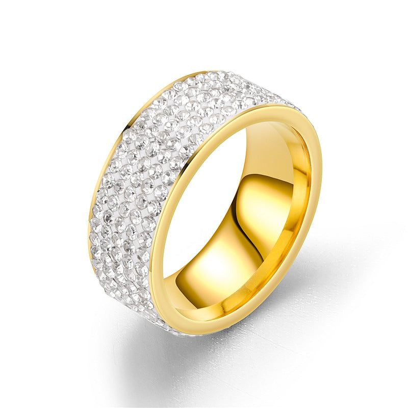 Wholesale Diamond  Ring for Women Titanium Steel Rings
