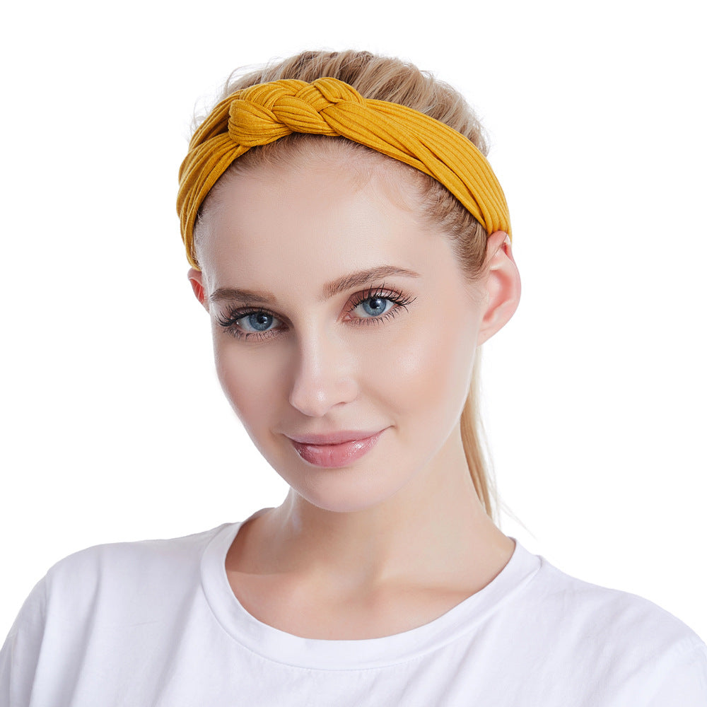 wide braid headband for a mixed hair accessories assortment