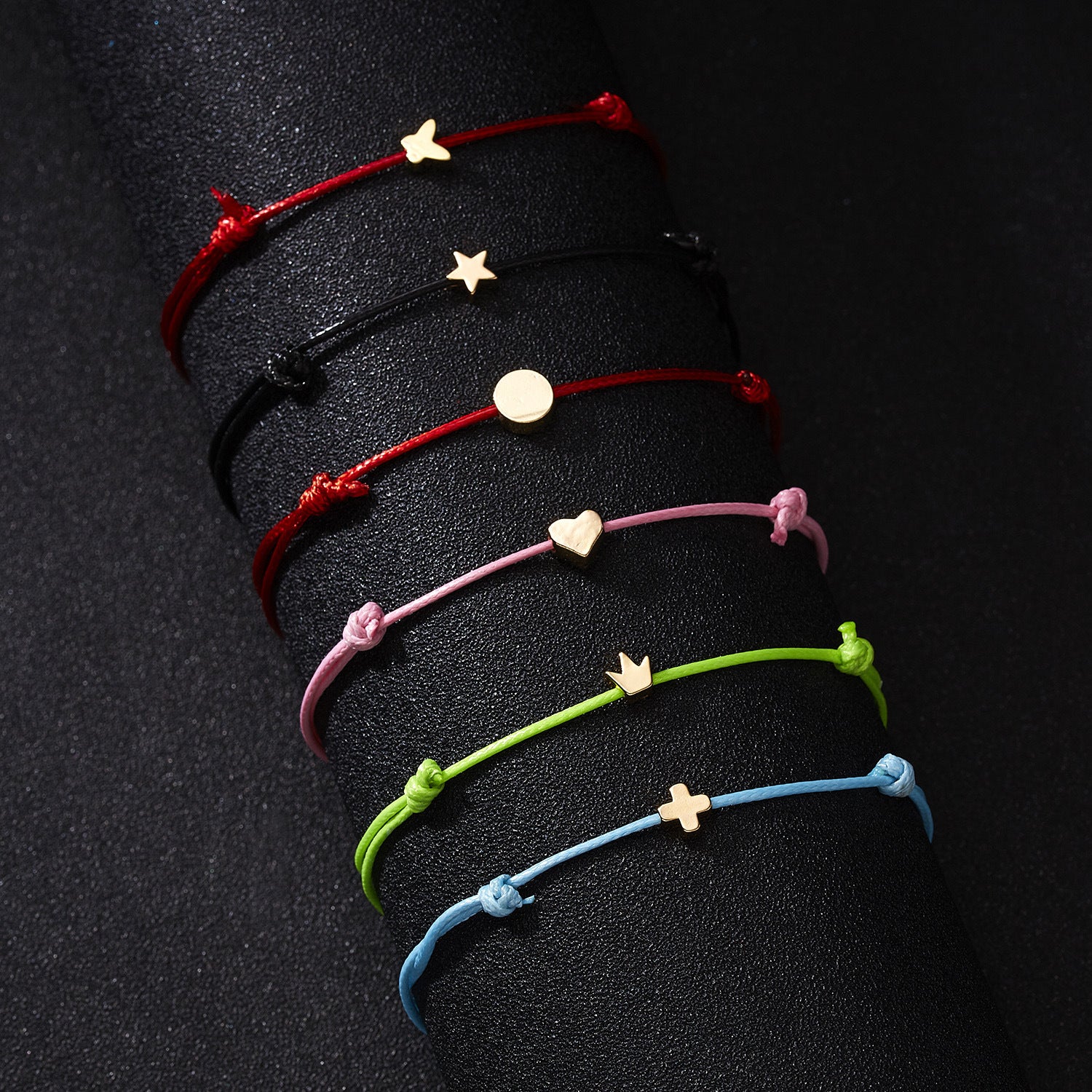 Wholesale Null Cross Leather Cord Adjustable Braided Bracelet