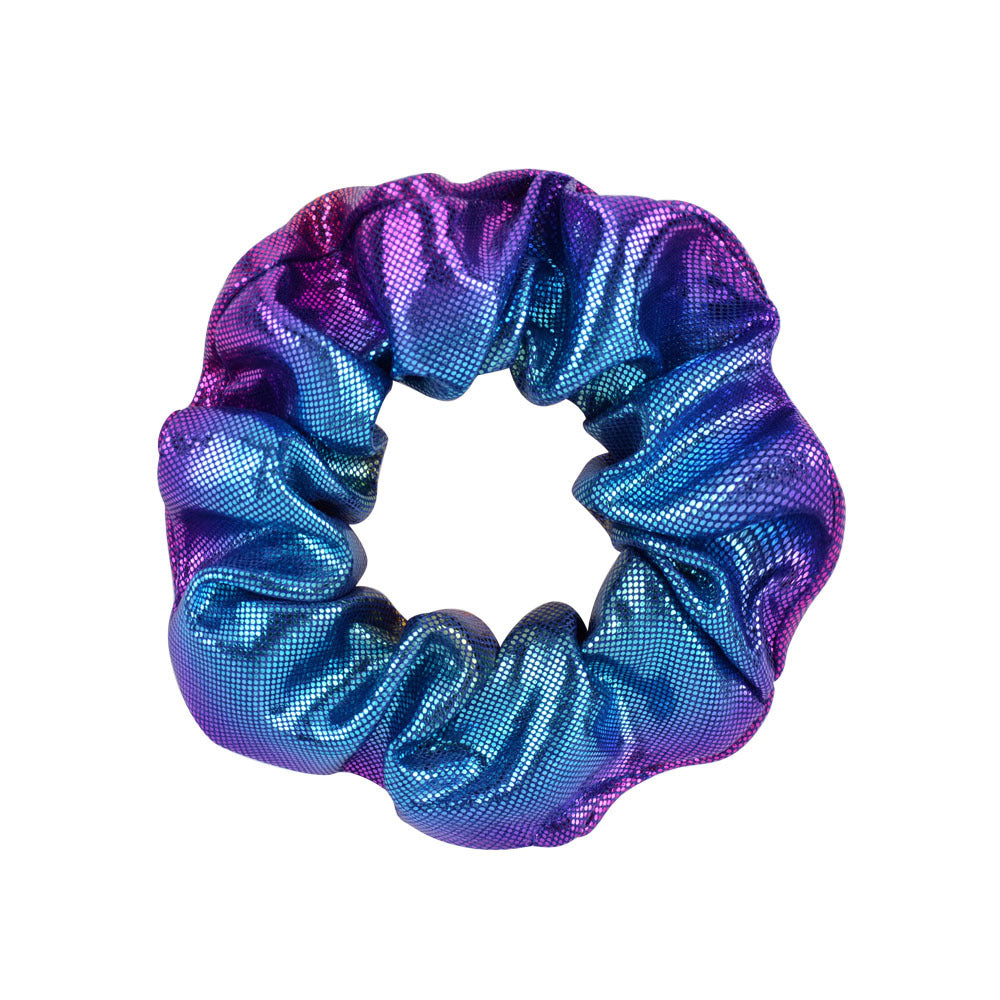 Wholesale 12pcs 16-color Hot Stamping Two-color Gradient Laser Fabric Hair Scrunchies ACC-HS-YaLun003