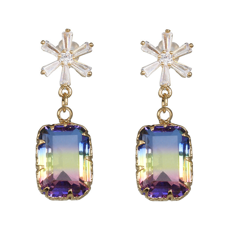 Wholesale Multi-color Zircon Earrings ACC-ES-JuJia001