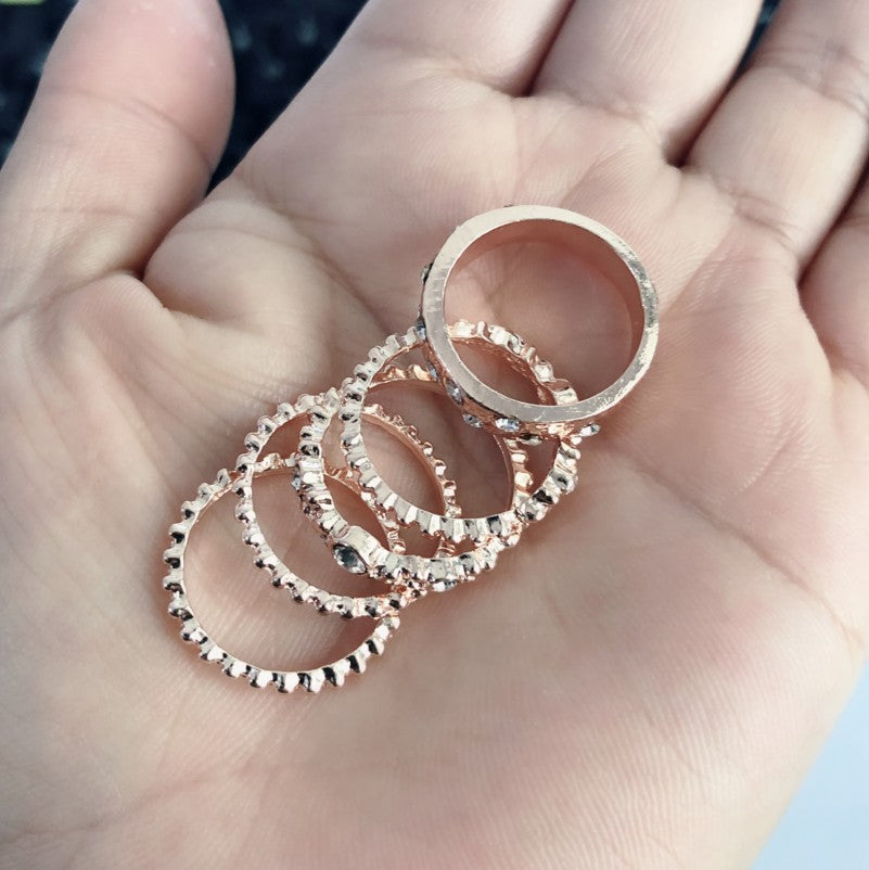 Wholesale Alloy geometric retro ring