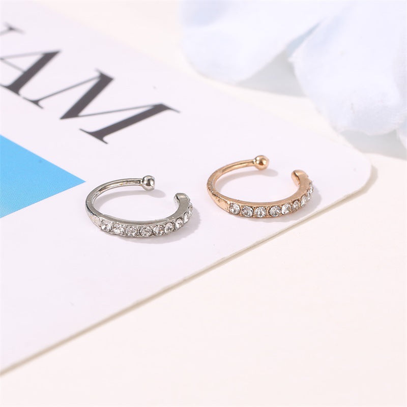 Wholesale Women S U Shaped Rhinestone Ear Cuff Clip For Non Pierced Ears Trendy Fashion Jewelry Accessory Gift