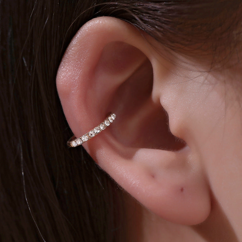 Wholesale Women S U Shaped Rhinestone Ear Cuff Clip For Non Pierced Ears Trendy Fashion Jewelry Accessory Gift