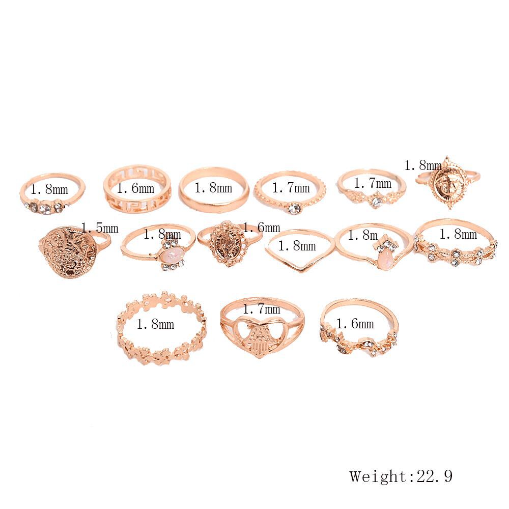 Wholesale vintage cross gold coin ring love alloy women' s diamond ring