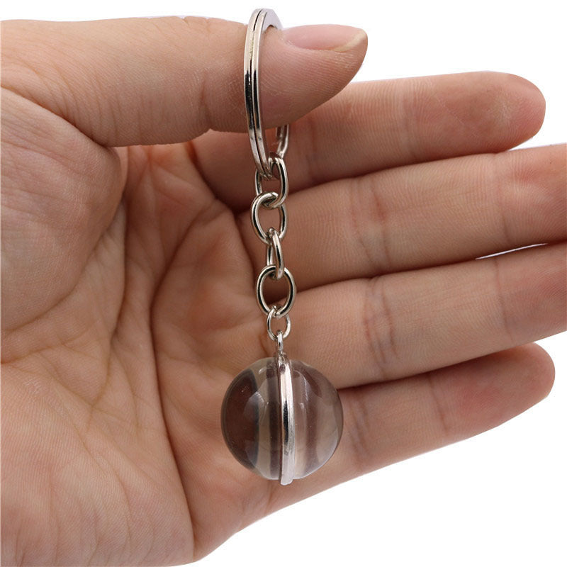 Wholesale Map Globe Double-sided Glass Ball Keychain ACC-KC-JiaYun005