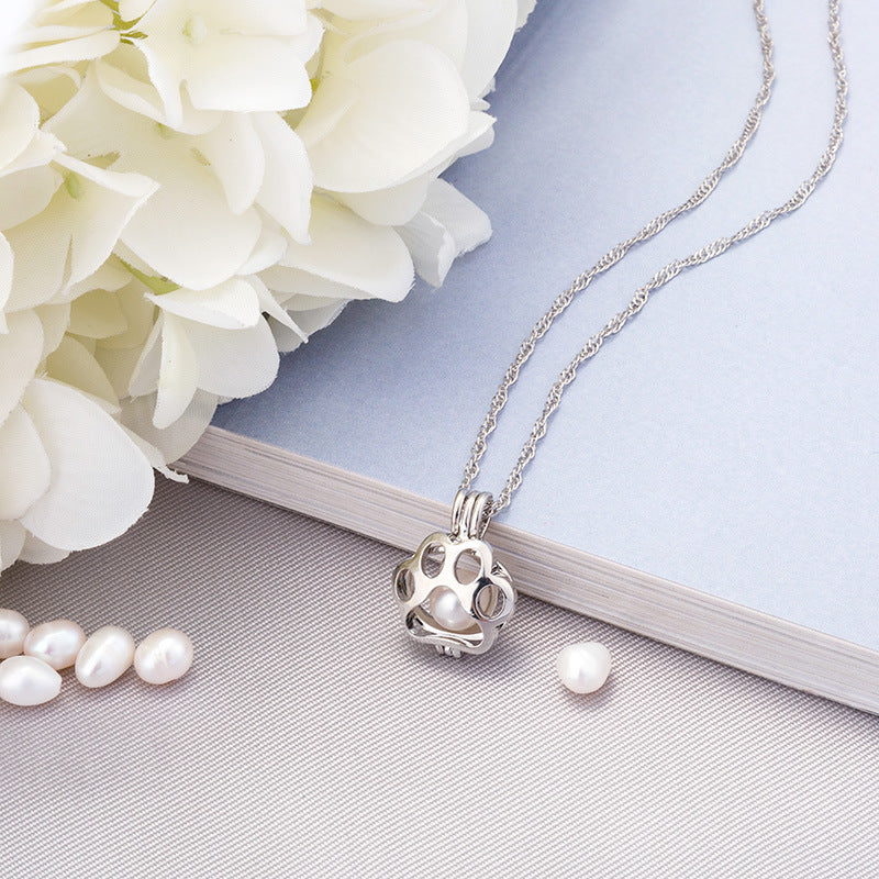 Wholesale Hollow Cage Pendant Necklace,  Openable DIY Charm,  Trendy Fashion Accessory for Party or Gift