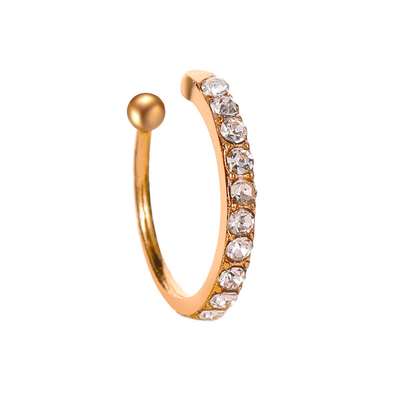 Wholesale Women S U Shaped Rhinestone Ear Cuff Clip For Non Pierced Ears Trendy Fashion Jewelry Accessory Gift