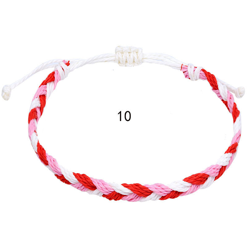 Wholesale Hand-woven rope Bohemian men' s wave bracelet