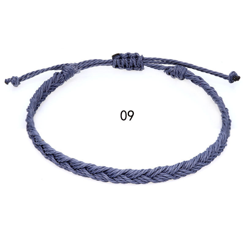 Wholesale Hand-woven rope Bohemian men' s wave bracelet