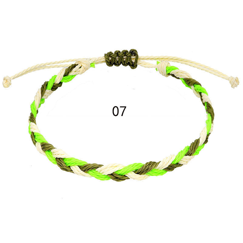 Wholesale Hand-woven rope Bohemian men' s wave bracelet