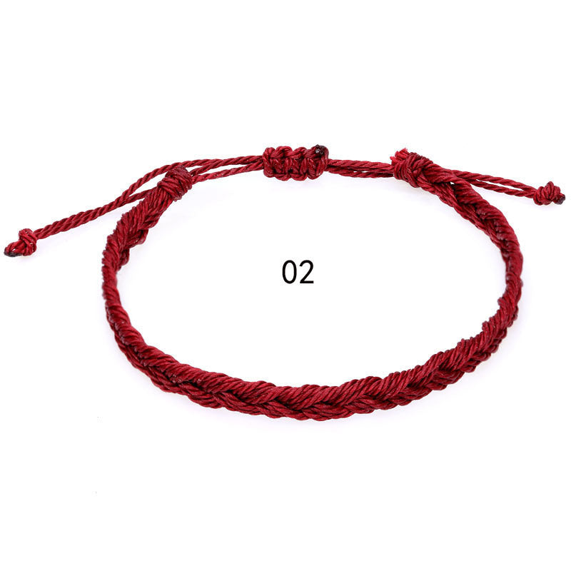 Wholesale Hand-woven rope Bohemian men' s wave bracelet