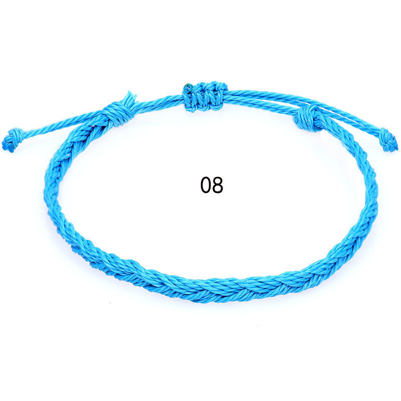 Wholesale Hand-woven rope Bohemian men' s wave bracelet