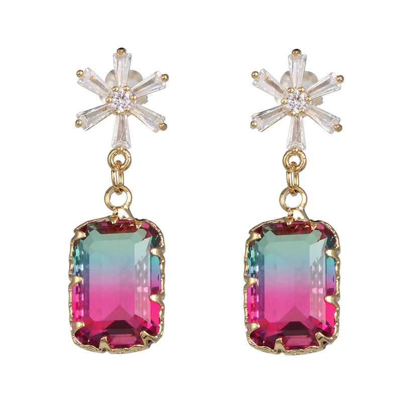 Wholesale Multi-color Zircon Earrings ACC-ES-JuJia001