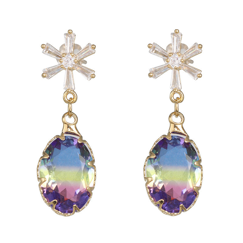 Wholesale Multi-color Zircon Earrings ACC-ES-JuJia001