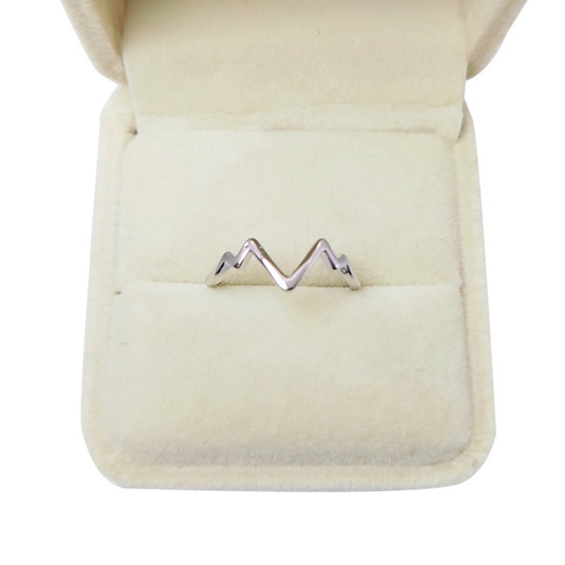 Wholesale 5pcs Silver Plated Non-fading Open Glossy Ring Animal Fox Ring Adjustable Rings ACC-RS-YunXi004