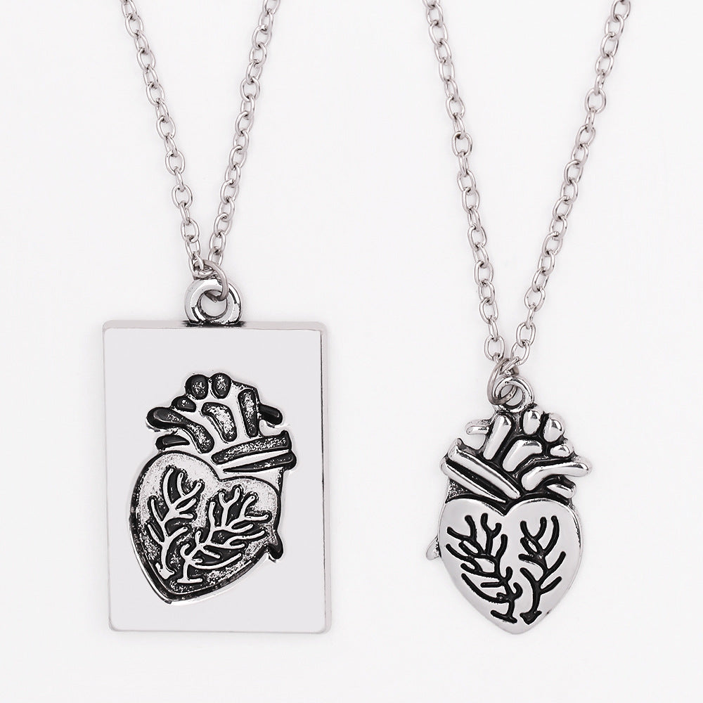 Wholesale Heart Alloy Necklaces ACC-NE-YBY007