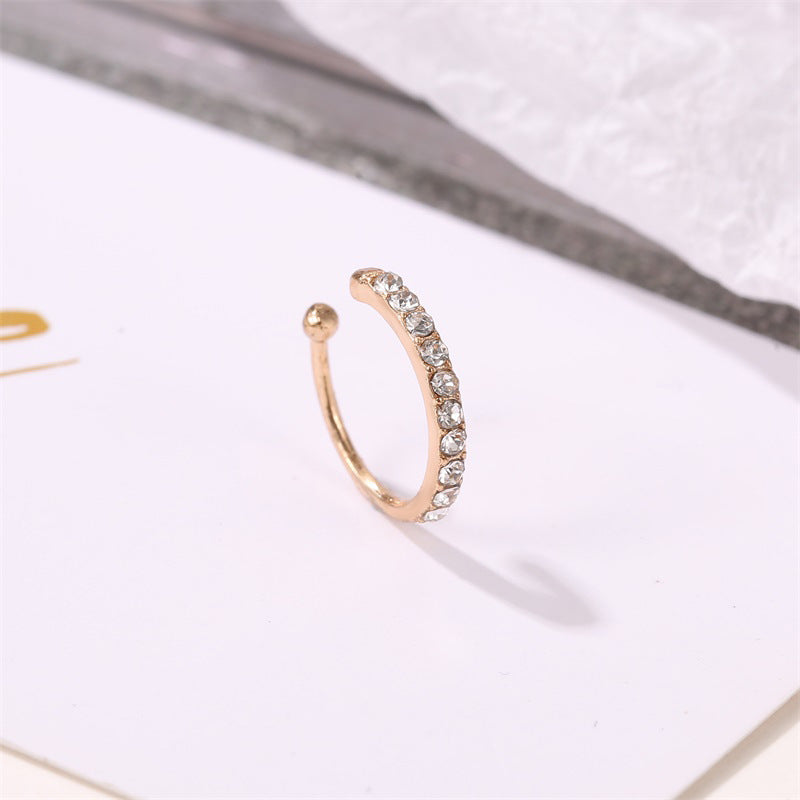 Wholesale Women S U Shaped Rhinestone Ear Cuff Clip For Non Pierced Ears Trendy Fashion Jewelry Accessory Gift