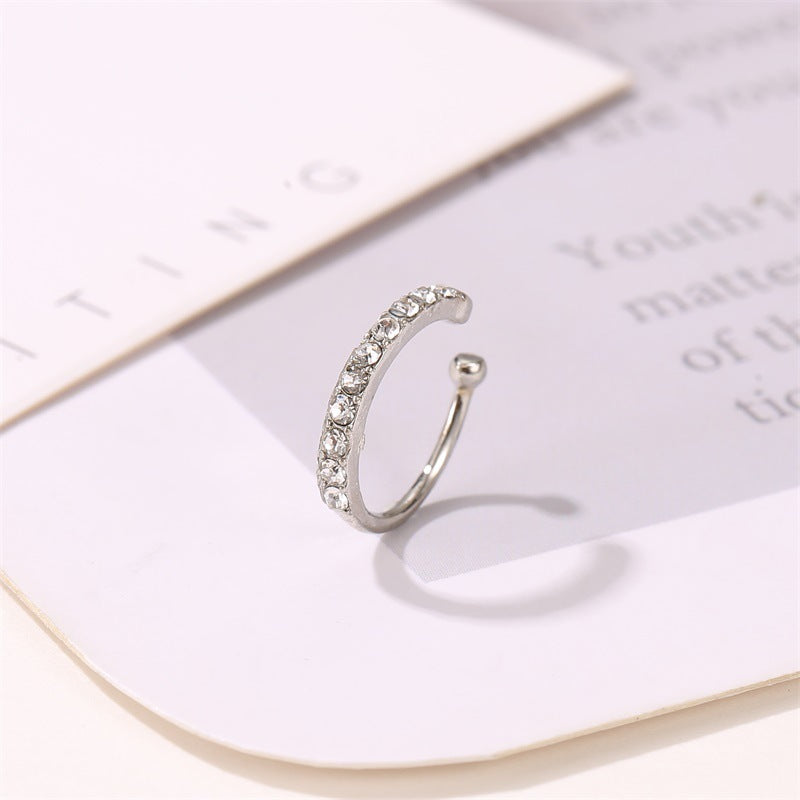 Wholesale Women S U Shaped Rhinestone Ear Cuff Clip For Non Pierced Ears Trendy Fashion Jewelry Accessory Gift
