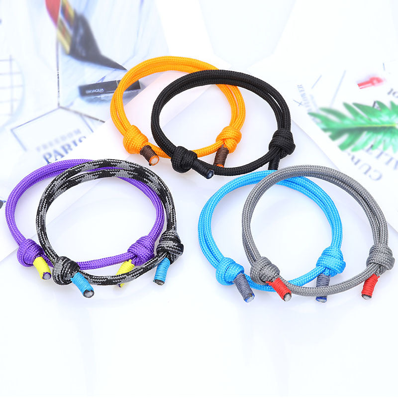 Wholesale Fashion Simple Adjustable Umbrella Rope Bracelet