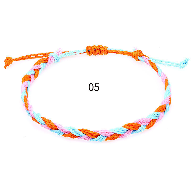 Wholesale Hand-woven rope Bohemian men' s wave bracelet