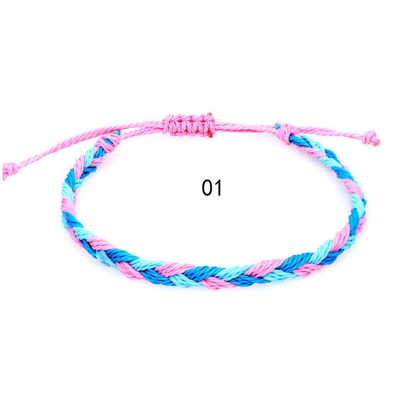 Wholesale Hand-woven rope Bohemian men' s wave bracelet